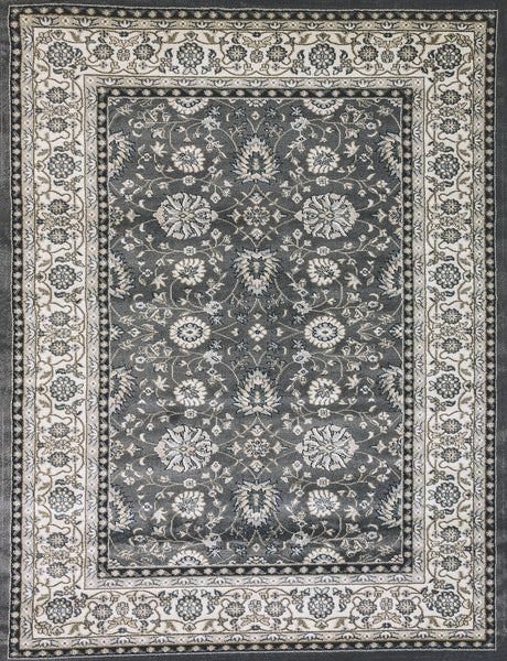 Dynamic Rugs Yazd 2803 Power Loomed Traditional Grey/Ivory Rug
