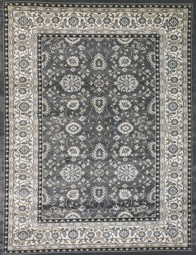 Dynamic Rugs Yazd 2803 Power Loomed Traditional Grey/Ivory Rug