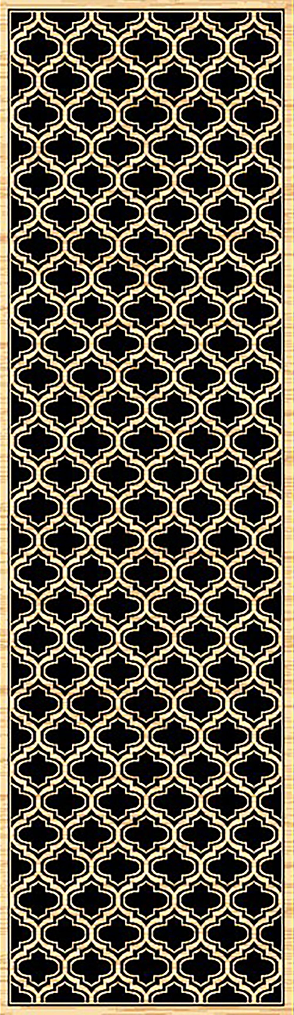 Dynamic Rugs Yazd 2816 Black Rugs - runner view