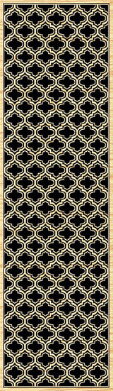 Dynamic Rugs Yazd 2816 Black Rugs - runner view