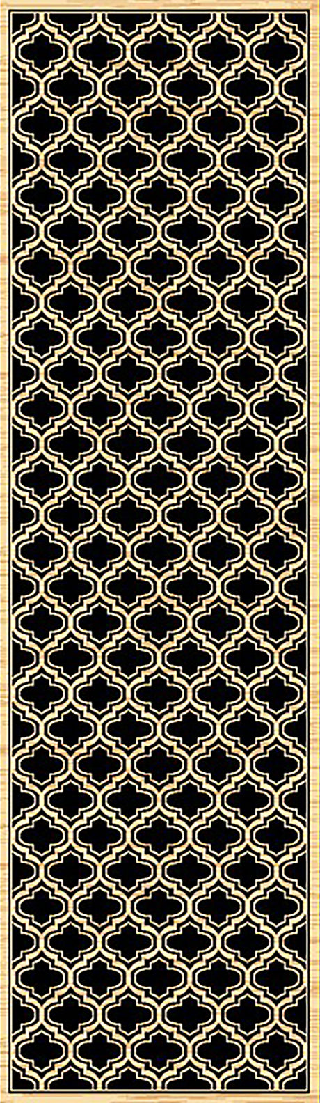 Dynamic Rugs Yazd 2816 Black Rugs - runner view