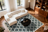 Dynamic Rugs Yazd 2816 Blue / Ivory Rugs - room scene