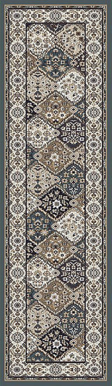 Dynamic Rugs Yazd 8471 Blue / Ivory Rugs - runner view