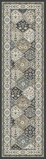 Dynamic Rugs Yazd 8471 Grey / Ivory Rugs - runner view