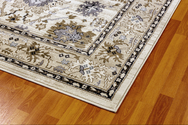 Dynamic Rugs Yazd 8531 Ivory Rugs - corner detail