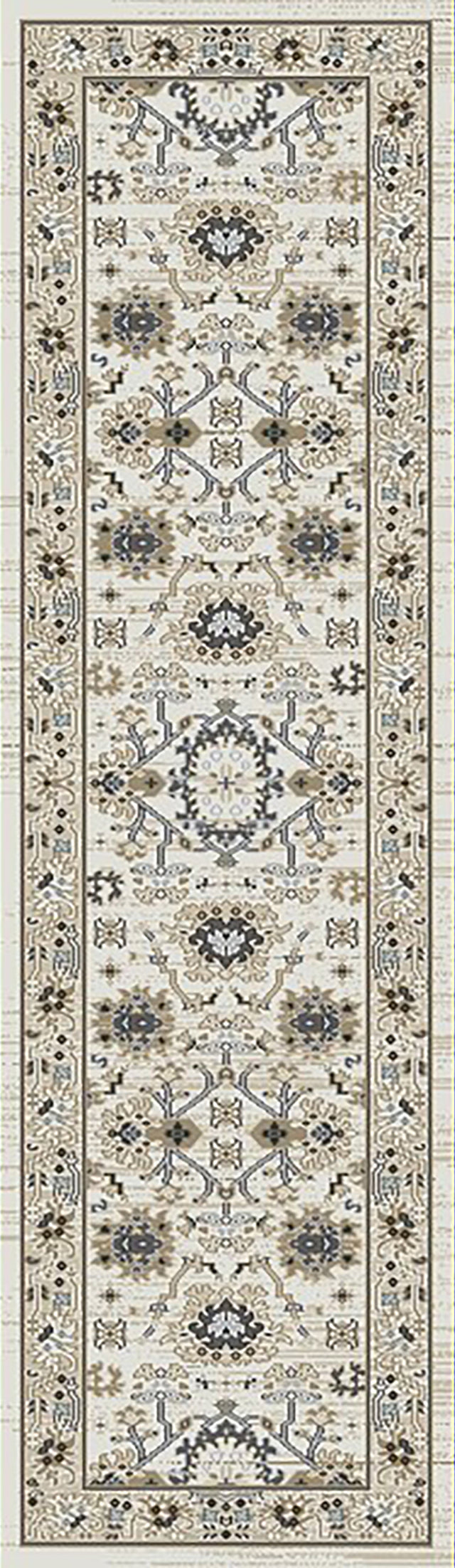 Dynamic Rugs Yazd 8531 Ivory Rugs - runner view