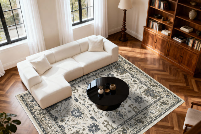 Dynamic Rugs Yazd 8531 Ivory Rugs - room scene