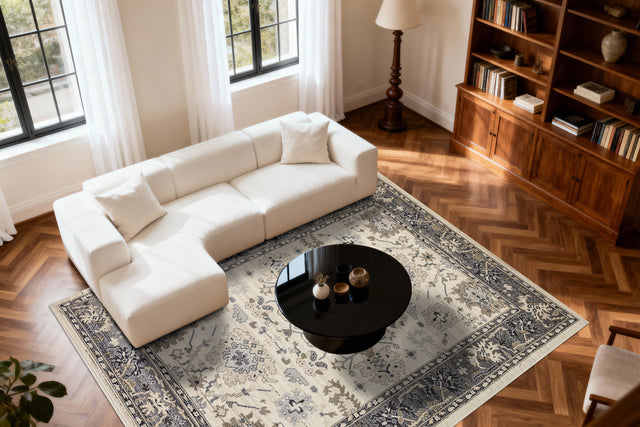 Dynamic Rugs Yazd 8531 Ivory / Grey Rugs - room scene