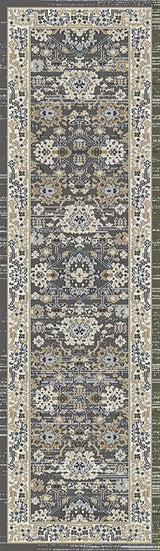 Dynamic Rugs Yazd 8531 Grey / Ivory Rugs - runner view
