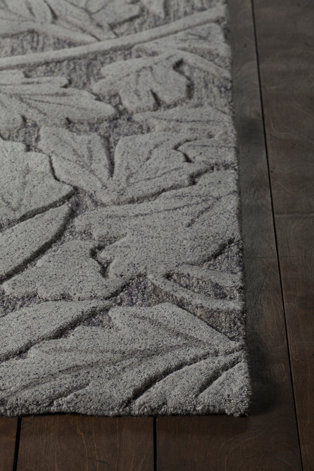Chandra Yelena Yel43800 Grey / Ivory Rug - corner detail