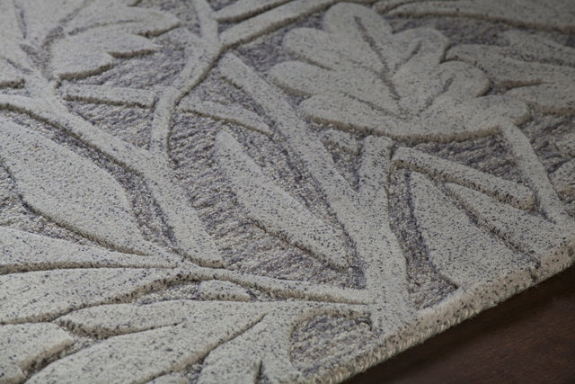 Chandra Yelena Yel43800 Grey / Ivory Rug - side detail