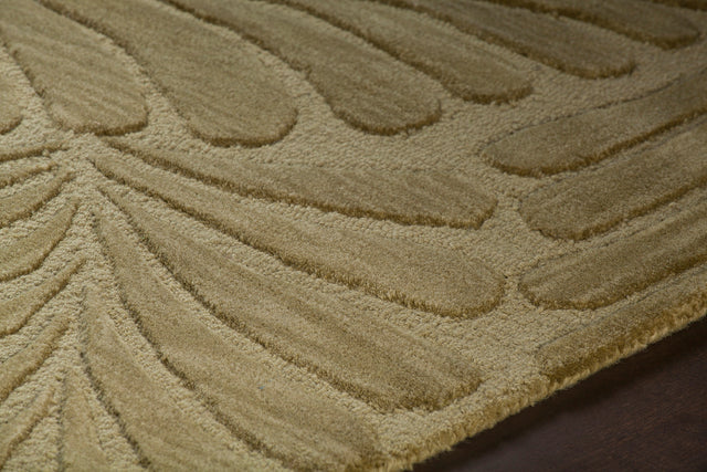 Chandra Yelena Yel43803 Green / Ivory Rug - side detail