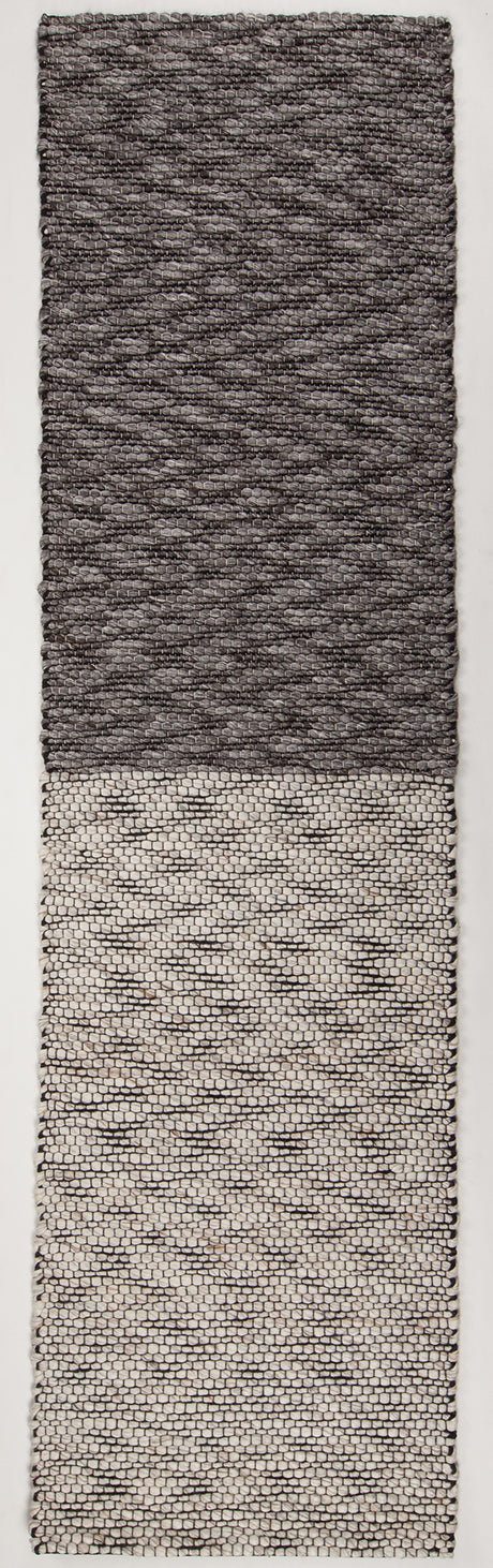 Chandra Yvonne Yvo-48500 Grey / Black Rug - sample color blanket