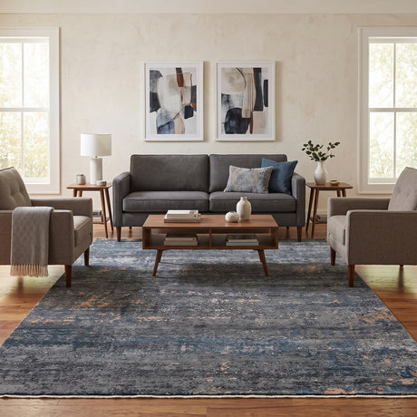Amer Zenith ZEN-55 Dark Gray area rug - lifestyle view