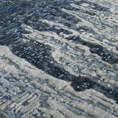 Amer Zenith ZEN-82 Blue Sapphire area rug - close-up view