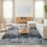 Amer Zenith ZEN-82 Blue Sapphire area rug - lifestyle view