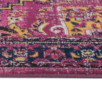 Kaleen Zuma Beach Zum01-92 Pink, Plum, Gold, Navy, Gray, Turquoise, Black Area Rug