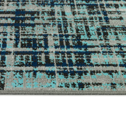 Kaleen Zuma Beach Zum04-78 Turquoise, Gray, Navy, Black Area Rug