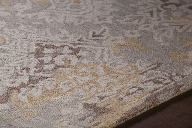 Chandra Zyana Zya43900 Grey / Brown / Gold / Beige Rug - side detail