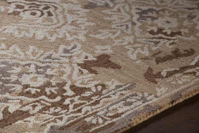 Chandra Zyana Zya43902 Brown / Tan / White Rug - side detail