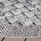 Safavieh Barbados 500 6'-6" x 6'-6" Rug in Black / Ivory