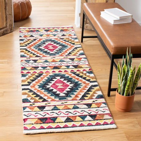 Safavieh Aspen 2'-3" x 7'-0" Rug in Rust / Ivory