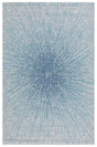 Safavieh Courtyard 5'-3" x 7'-7" Rug in Grey / Navy