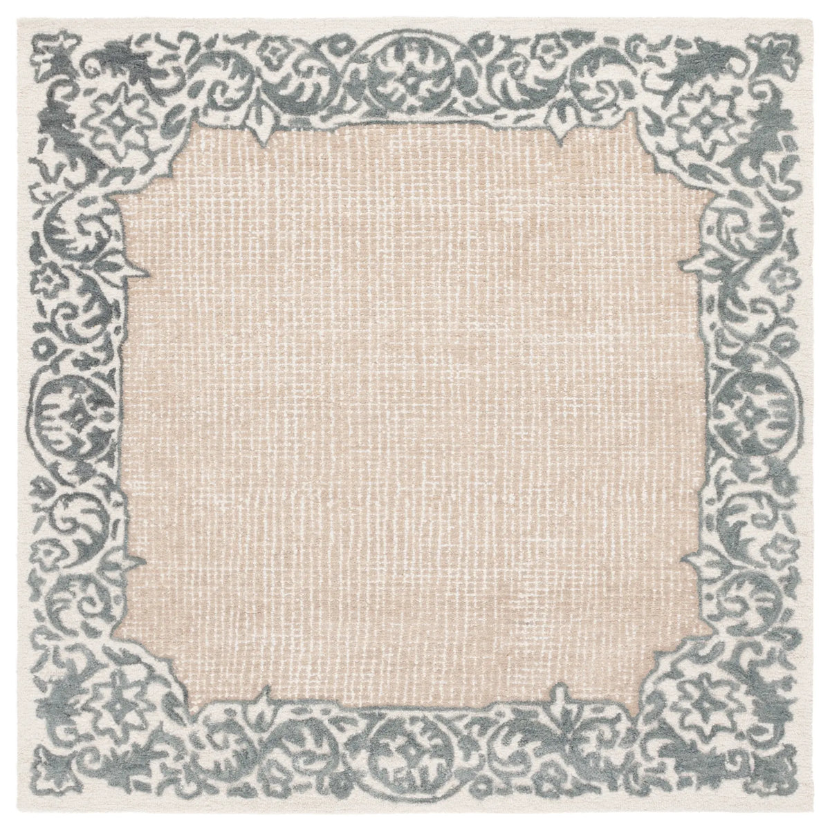 Safavieh Ebony 6'-0" x 6'-0" Rug in Ivory / Grey
