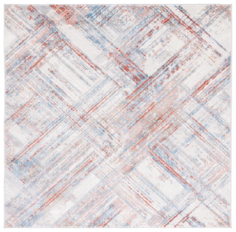 Safavieh Shivan 100 6'-7" x 6'-7" Rug in Ivory / Rust