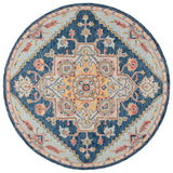 Safavieh Metro 6'-0" x 6'-0" Rug in Navy / Beige