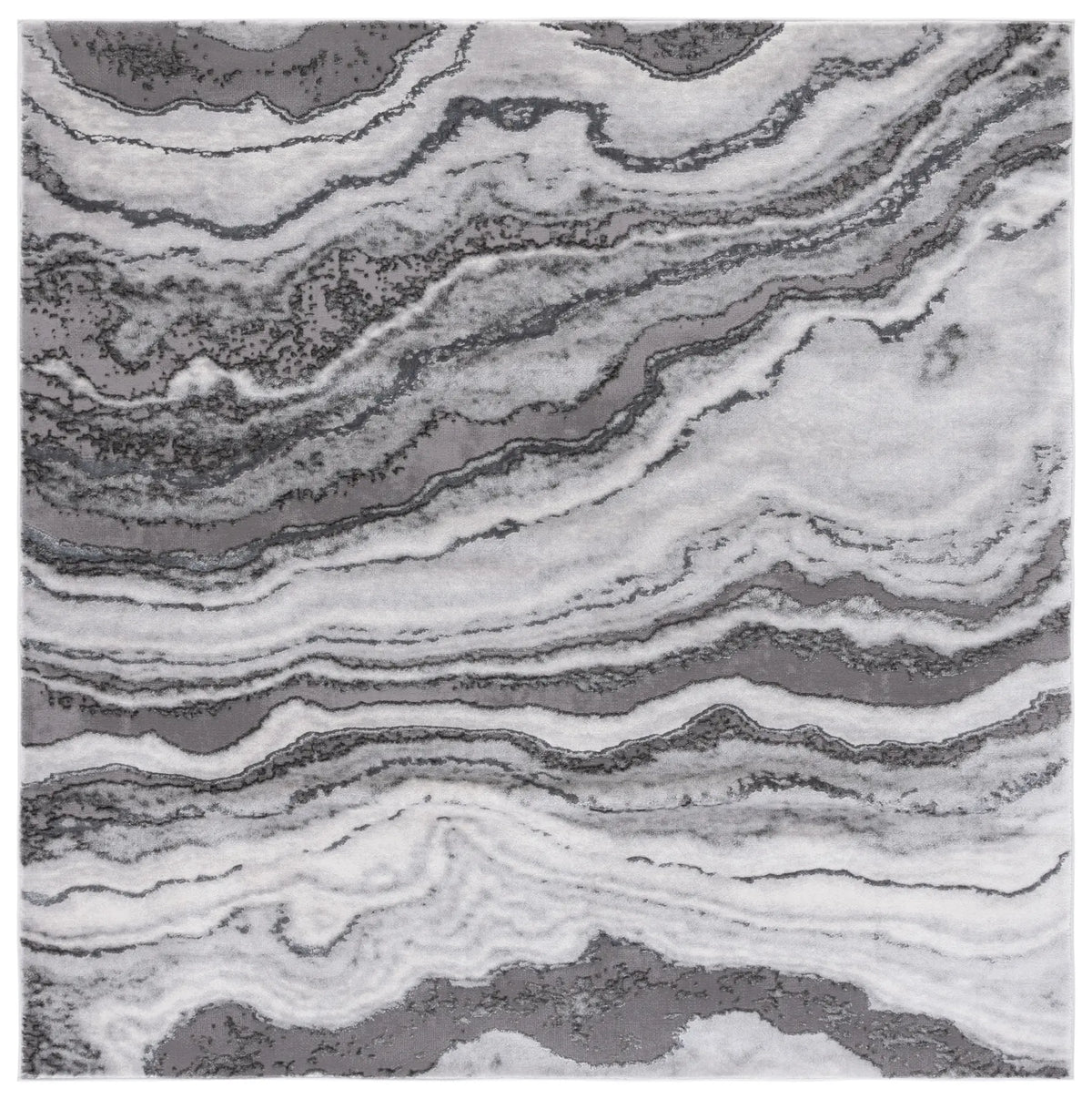 Safavieh Craft 6'-7" x 6'-7" Rug in Grey / Dark Grey
