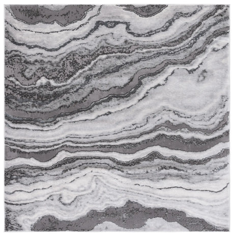 Safavieh Craft 6'-7" x 6'-7" Rug in Grey / Dark Grey