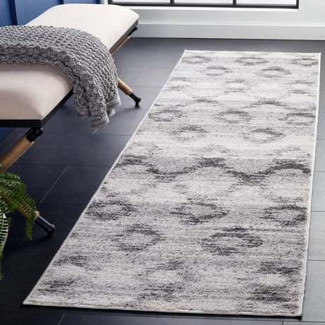 Safavieh Adirondack 2'-6" x 10'-0" Rug in Silver / Charcoal