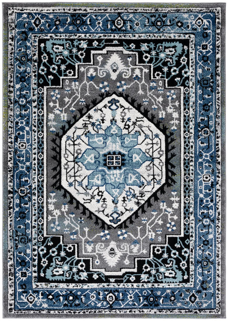 Safavieh Vintage Hamadan 4'-0" x 6'-0" Rug in Blue / Grey