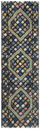 Safavieh Casablanca 2'-3" x 8'-0" Rug in Blue / Gold