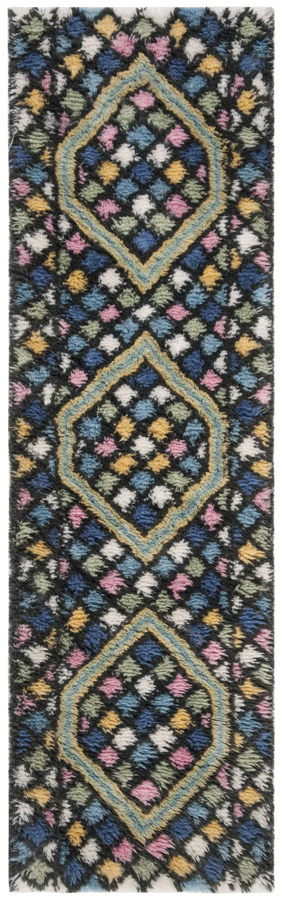 Safavieh Casablanca 2'-3" x 8'-0" Rug in Blue / Gold