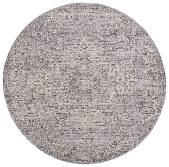 Safavieh Miranda 6'-6" x 6'-6" Rug in Grey / Ivory