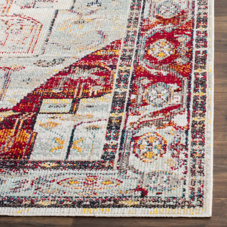 Safavieh Crystal 4'-0" x 6'-0" Rug in Light Blue / Red