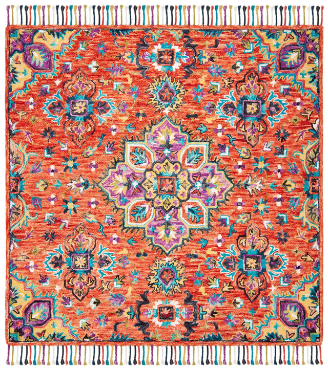 Safavieh Aspen 7'-0" x 7'-0" Rug in Red / Gold