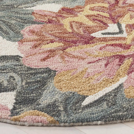 Safavieh Jardin 6'-0" x 6'-0" Rug in Ivory / Red