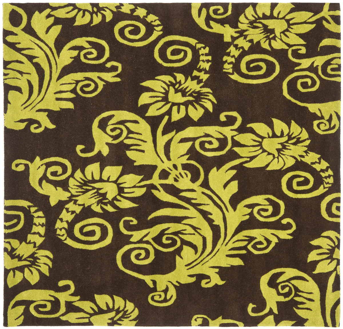 Safavieh Soho 6'-0" x 6'-0" Rug in Brown / Green