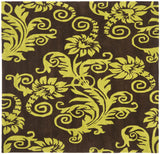 Safavieh Soho 6'-0" x 6'-0" Rug in Brown / Green