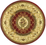 Safavieh Lyndhurst 5'-3" x 5'-3" Rug in Red / Ivory