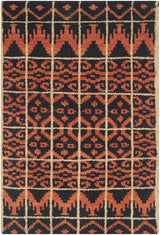Safavieh Kenya 2'-0" x 3'-0" Rug in Orange / Black