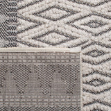 Safavieh Martha Stewart Berber Shag 5'-3" x 7'-6" Rug in Ivory / Charcoal