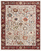 Safavieh Kashan 10'-0" x 14'-0" Rug in Ivory / Red