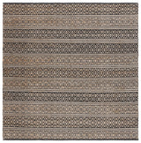 Safavieh Natural Fiber 6'-0" x 6'-0" Rug in Black / Natural