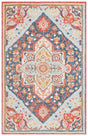 Safavieh Metro 4'-0" x 6'-0" Rug in Navy / Red
