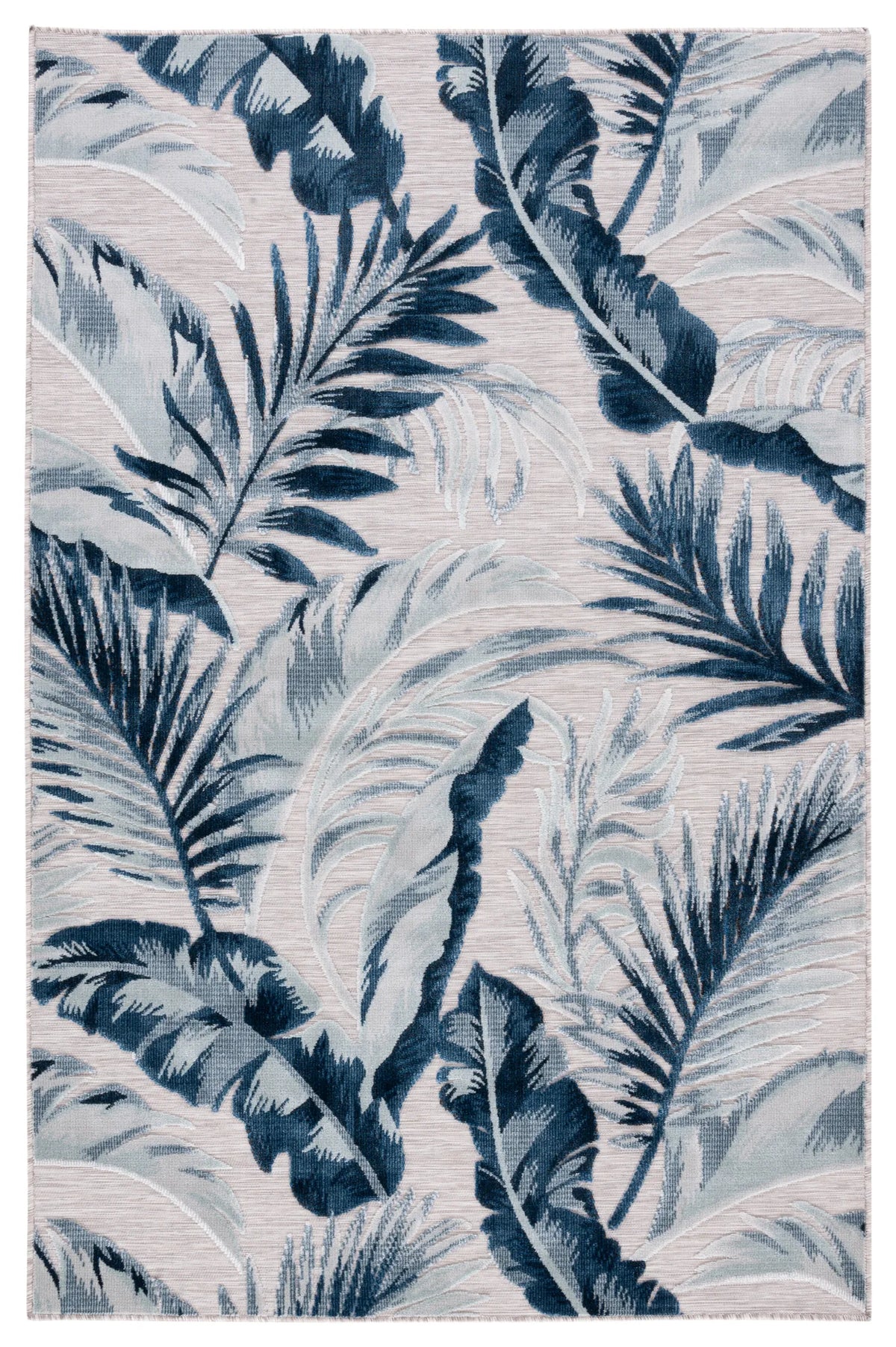 Safavieh Cabana 4'-0" x 6'-0" Rug in Beige / Navy