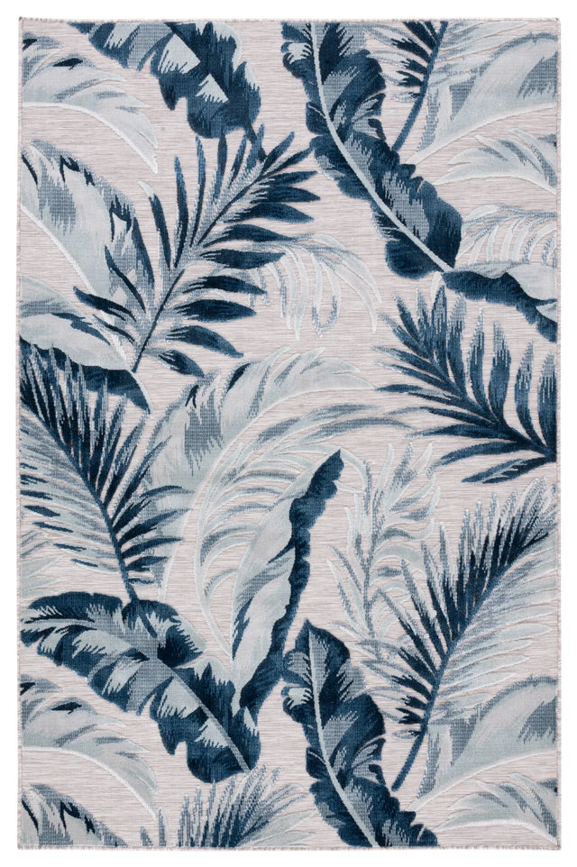 Safavieh Cabana 4'-0" x 6'-0" Rug in Beige / Navy